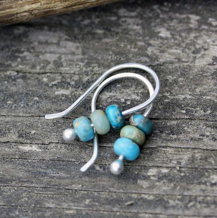 Aideen — Delicate Turquoise Pearl Earrings