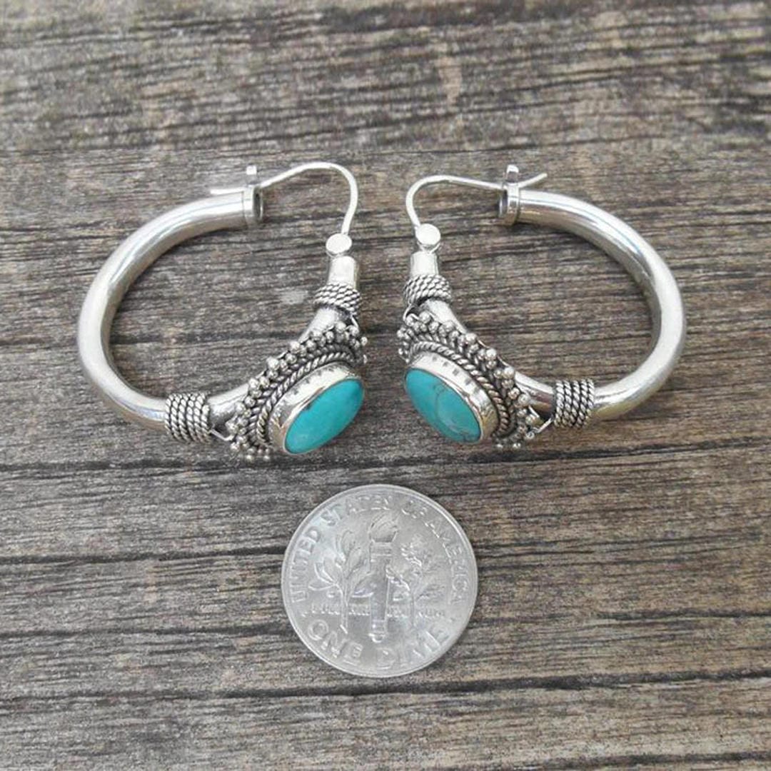 Caoimhe — Refined Vintage Turquoise Earrings