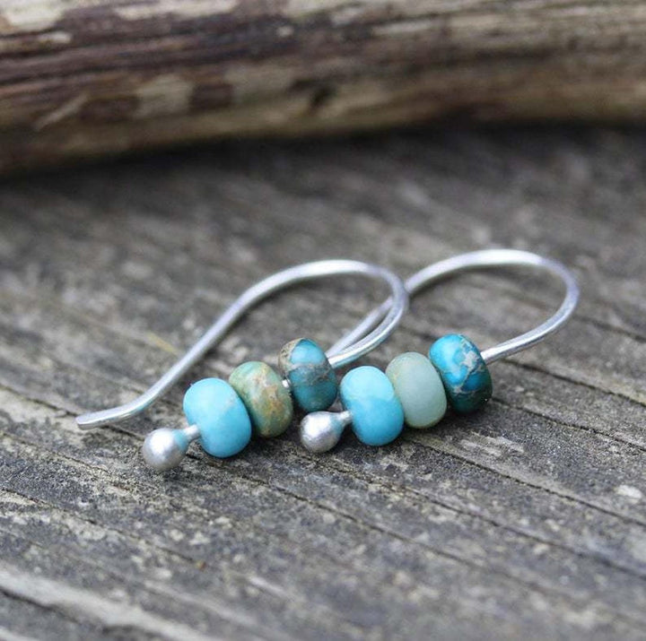 Aideen — Delicate Turquoise Pearl Earrings