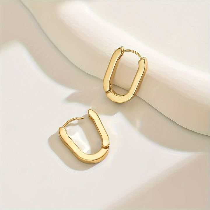 Aoife — Geometric Gold Hoop Earrings
