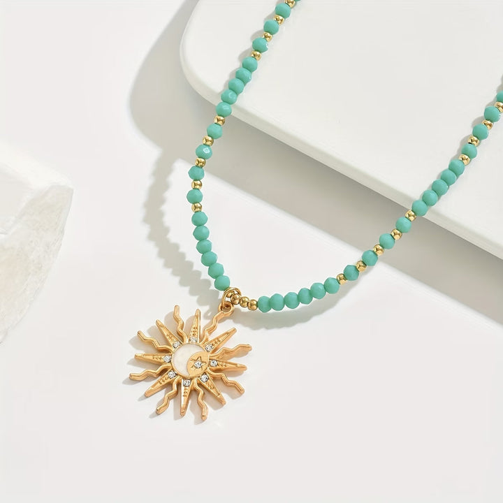 Étaín — Turquoise Sunburst Choker
