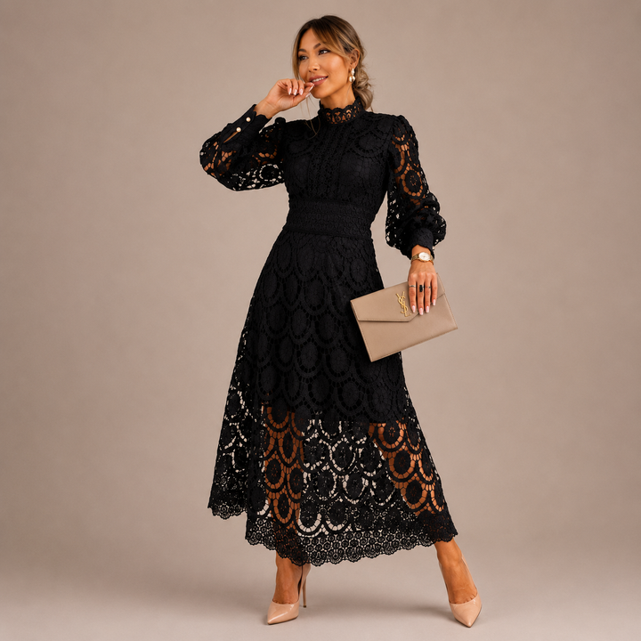 Chiara | Elegant Lace Midi Dress