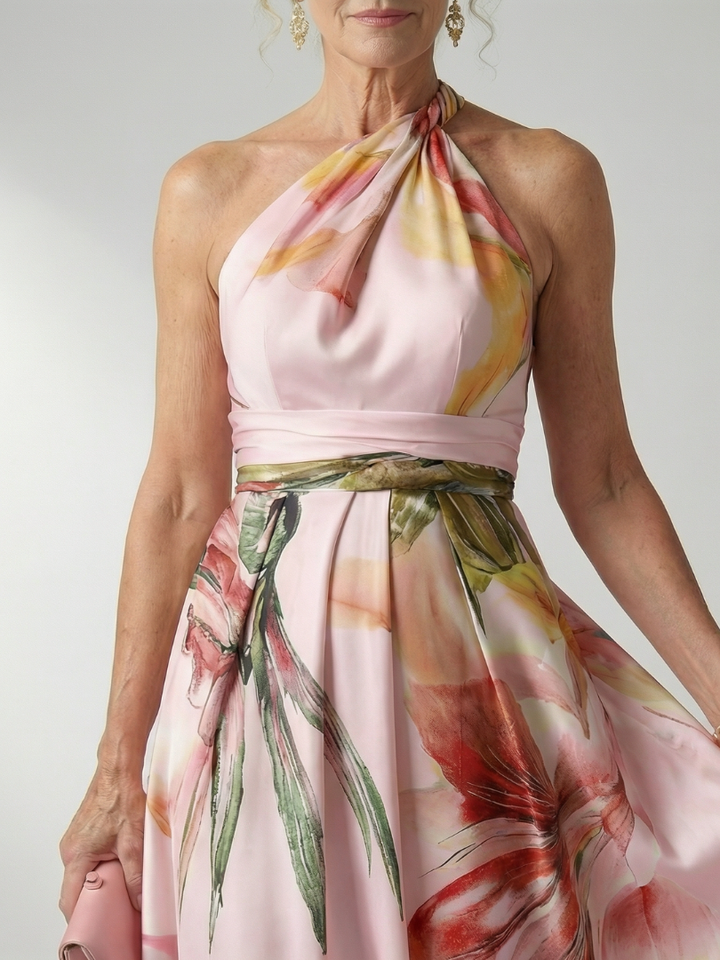 Muireann | Seafoam Floral Maxi Dress