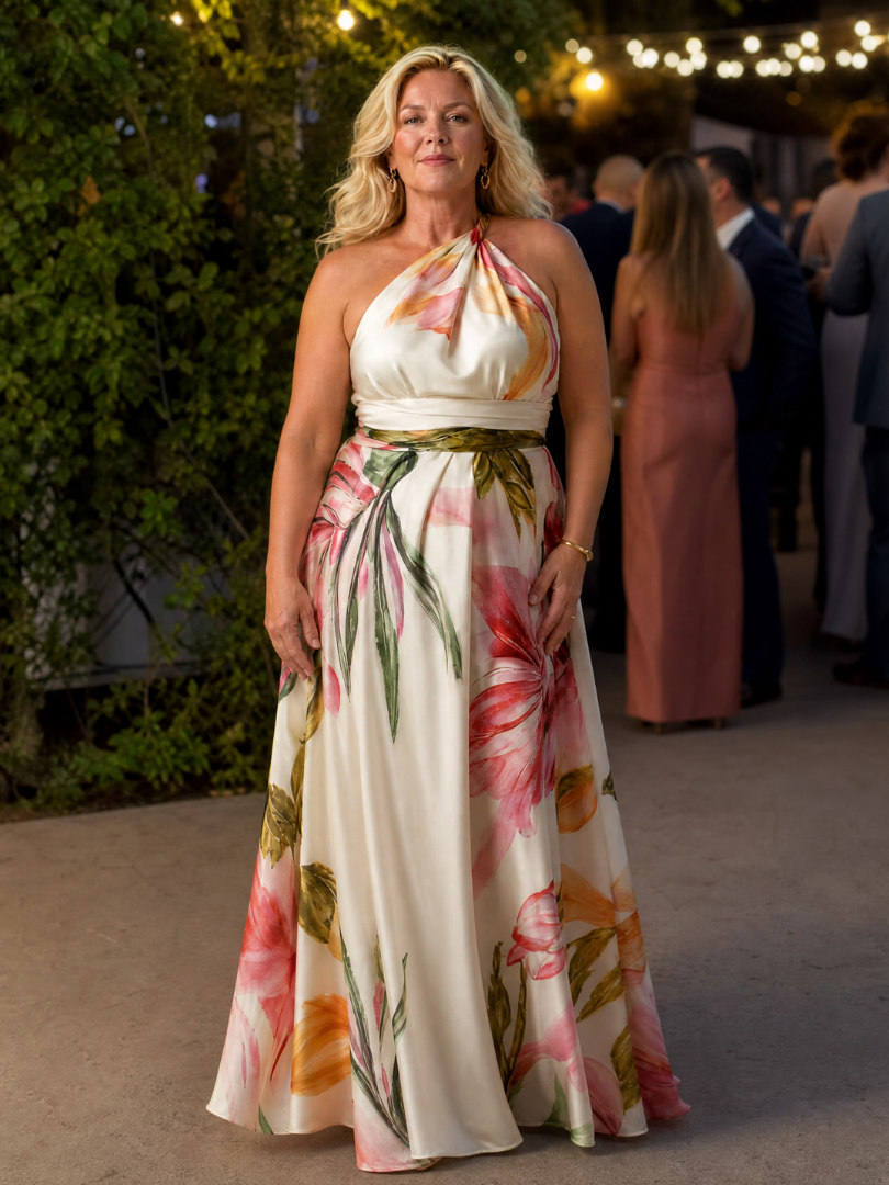 Muireann | Seafoam Floral Maxi Dress