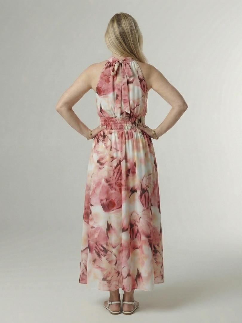 Marisol — Tie-Dye Halter Maxi Dress
