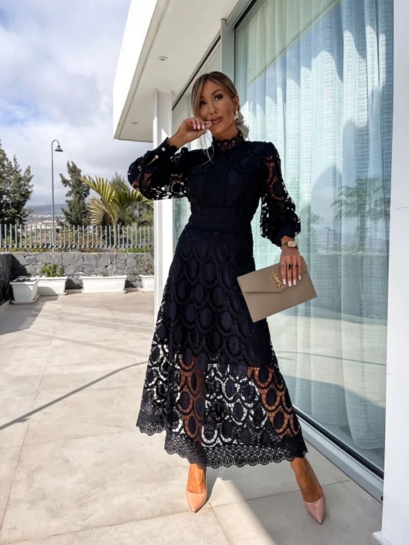 Chiara | Elegant Lace Midi Dress