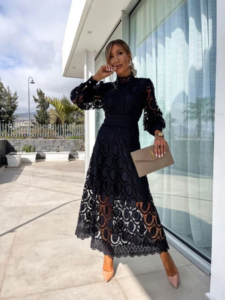 Chiara | Elegant Lace Midi Dress