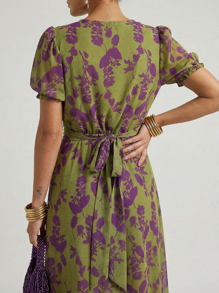 Órlaith | Floral Wrap Midi Dress