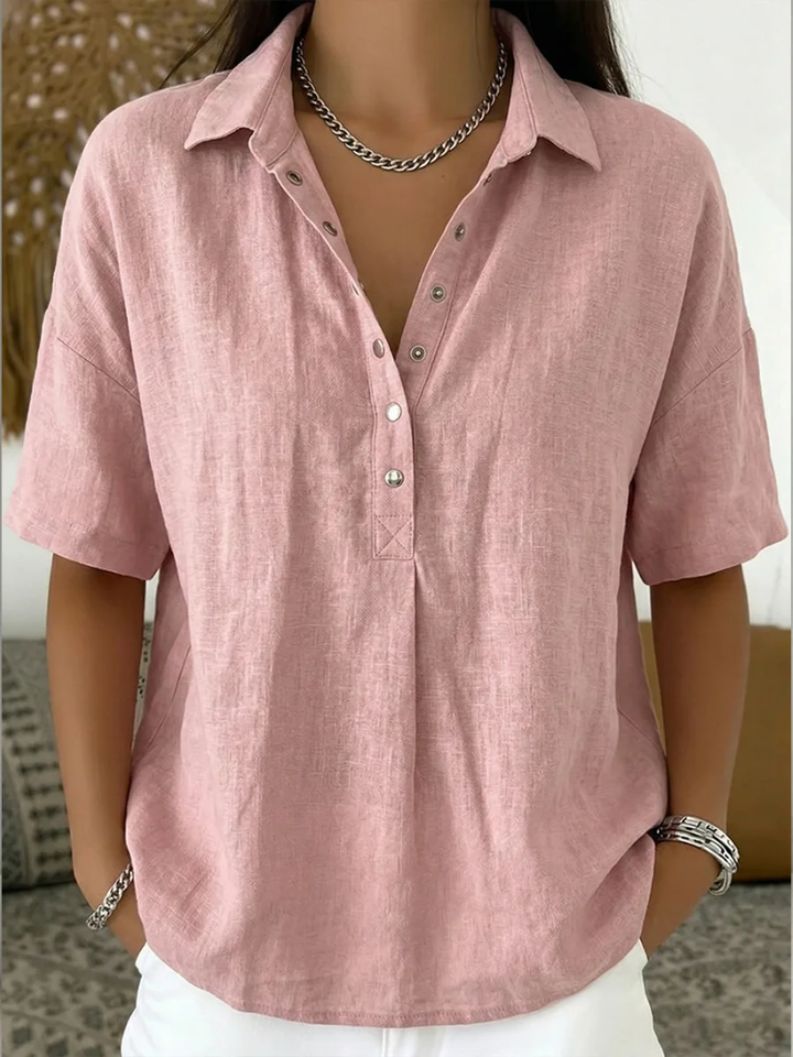 Tessa – Button-Up Blouse with Collar