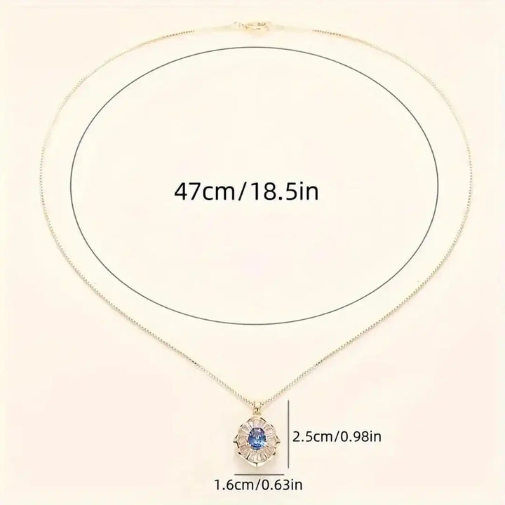 Aoibhe — Night Blue Sculpted Pendant Necklace