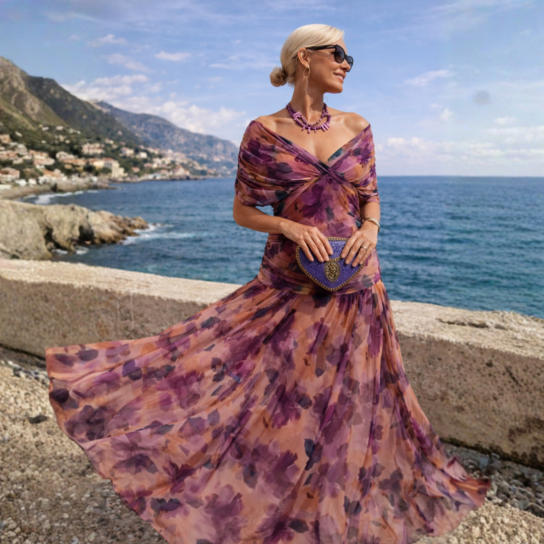 Sinéad — The Pleated Emerald Dress