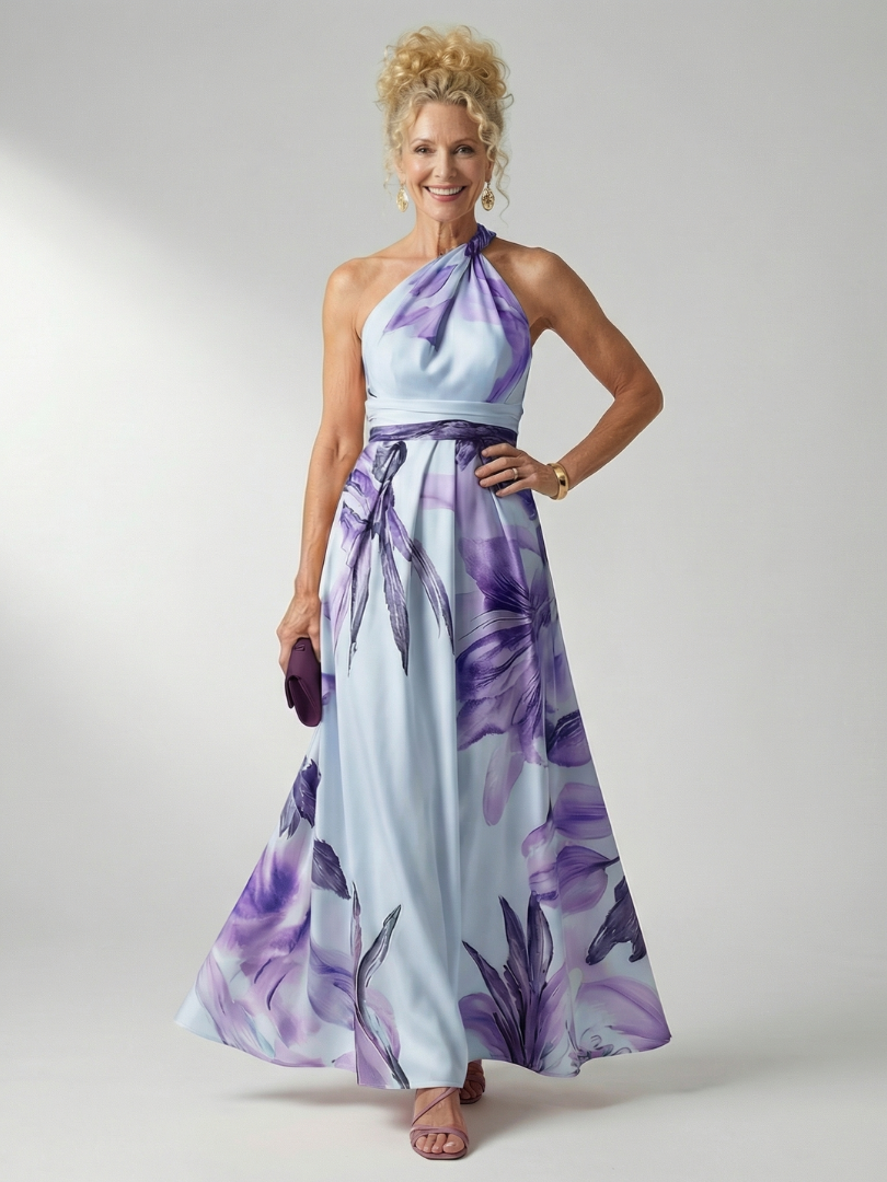 Muireann | Seafoam Floral Maxi Dress