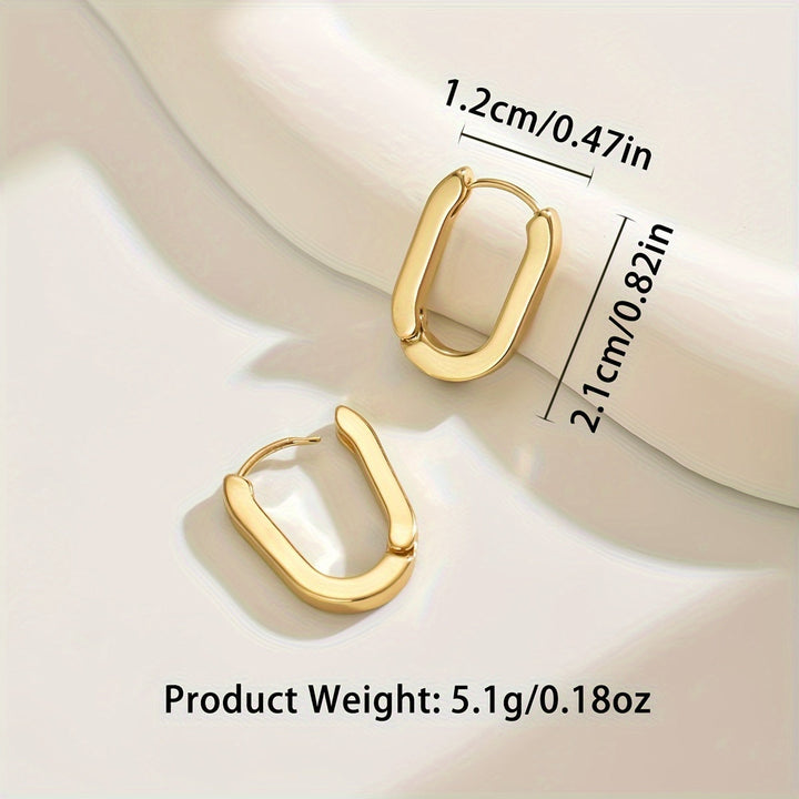 Aoife — Geometric Gold Hoop Earrings