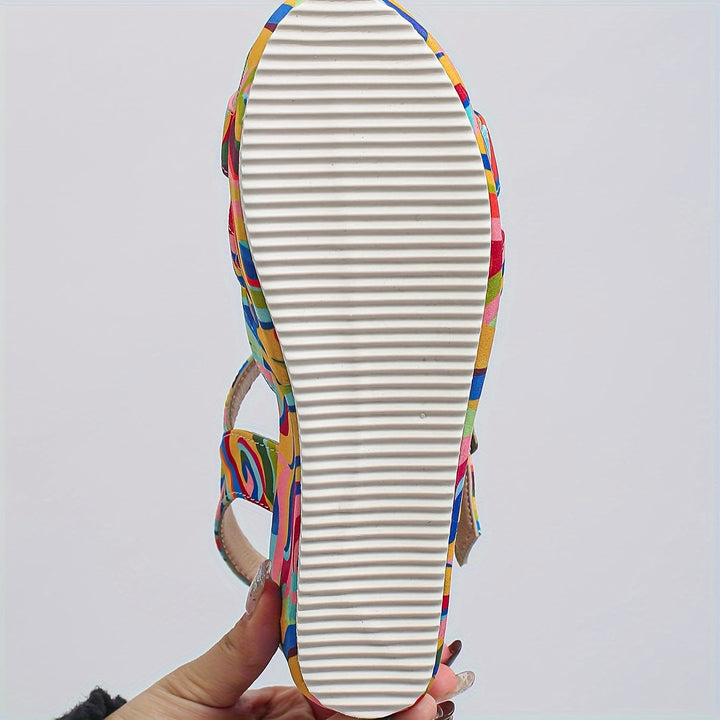 Selora | Colourful Platform Wedge Sandals