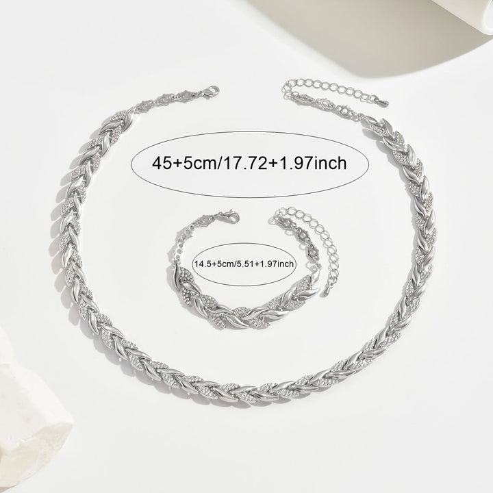 Niamh — Crystal Necklace & Bracelet Set