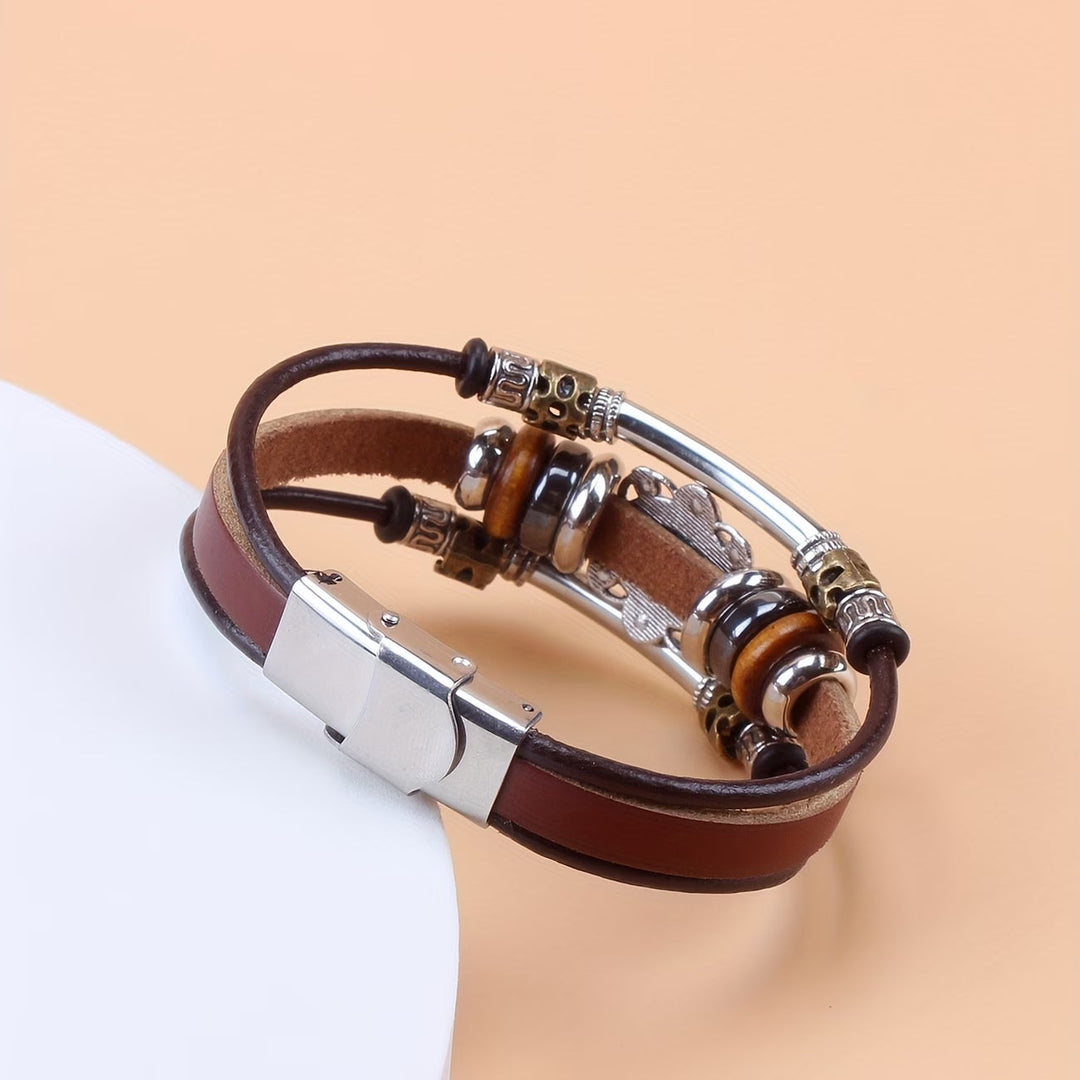 Eilish — Leather Wrap Turquoise Bracelet