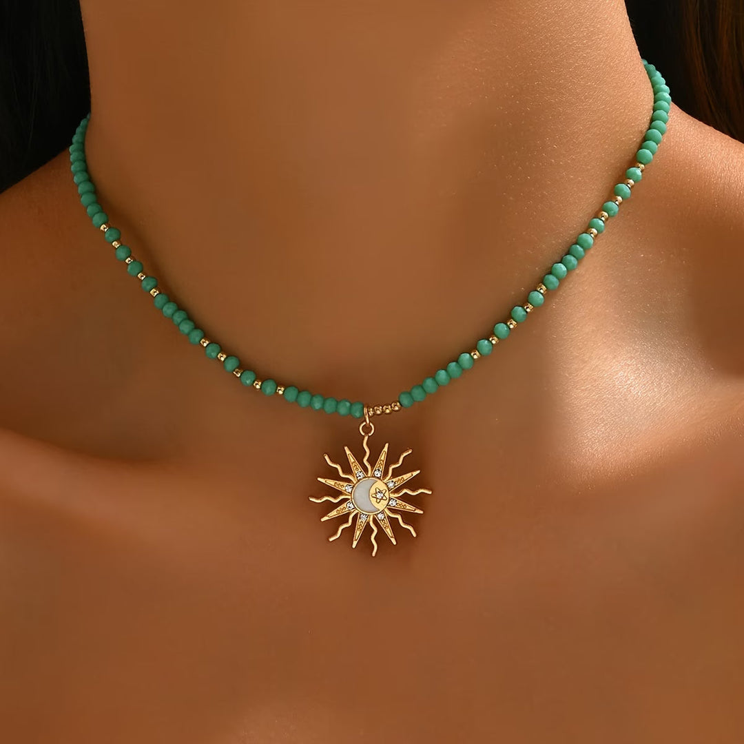 Étaín — Turquoise Sunburst Choker