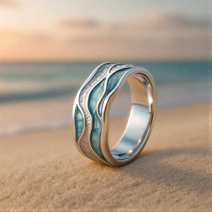 Clodagh — Ocean Wave Turquoise Ring