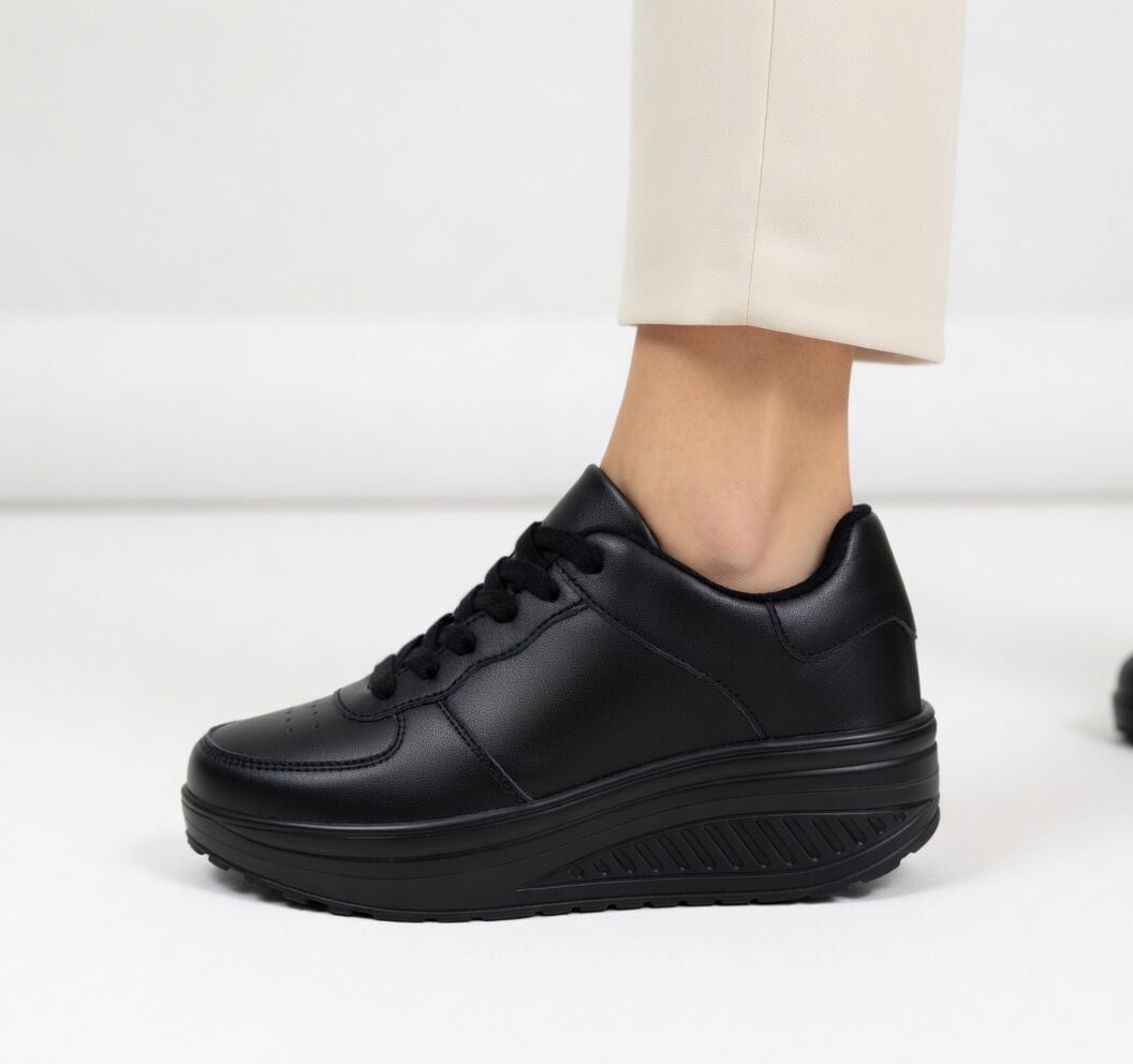 Auréline™ — Elegant Modern Ergonomic Wedge Sneakers