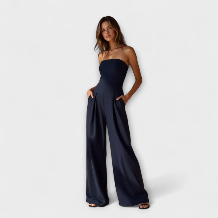 KIORA  | Elegant strapless jumpsuit