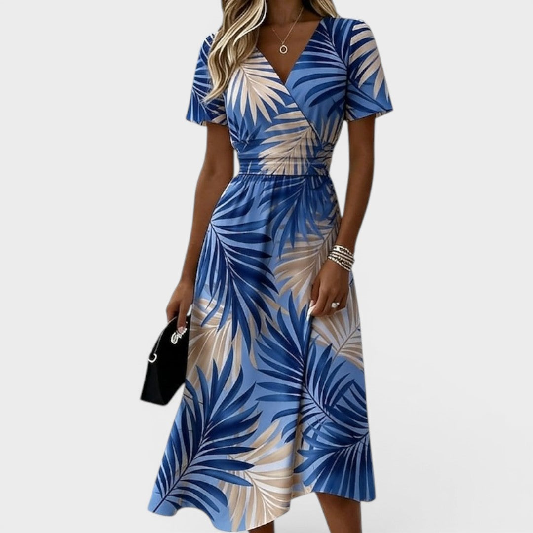Dana | V-Neck Elegant Midi Dress