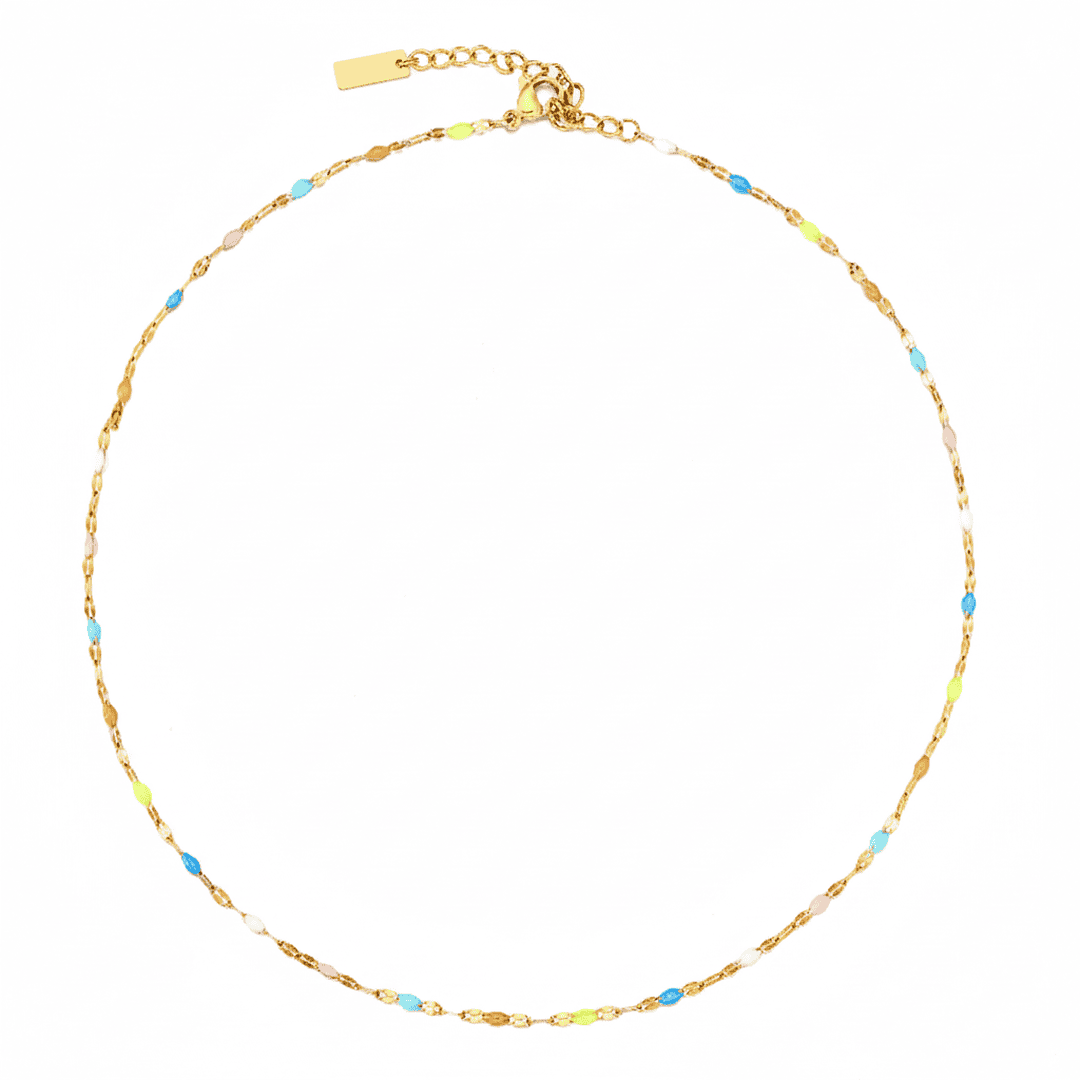 Aoife — Delicate Coloured Choker Necklace
