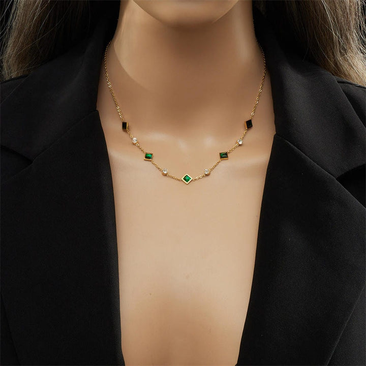Sorcha — Royal Emerald Pendant Necklace