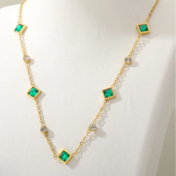 Sorcha — Royal Emerald Pendant Necklace