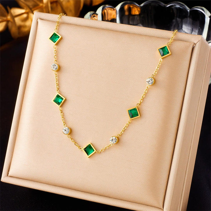 Sorcha — Royal Emerald Pendant Necklace