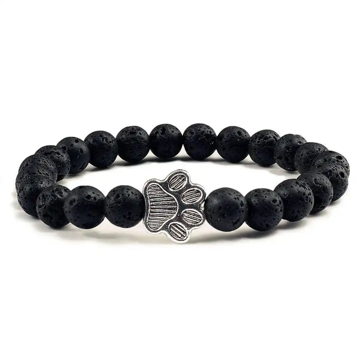 Tara — Natural Stone Paw Charm Bracelet
