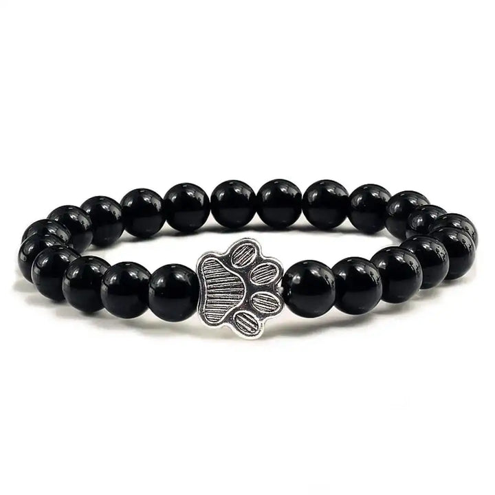 Tara — Natural Stone Paw Charm Bracelet
