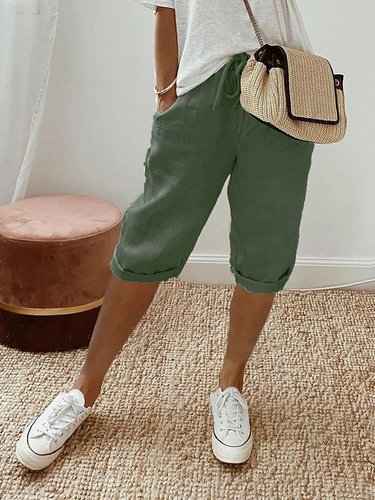 Claire | Cropped Comfort Trousers