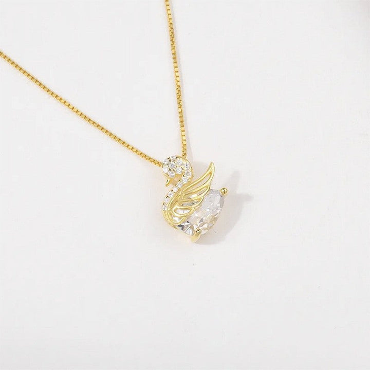 Cara — The Crystal Swan Necklace