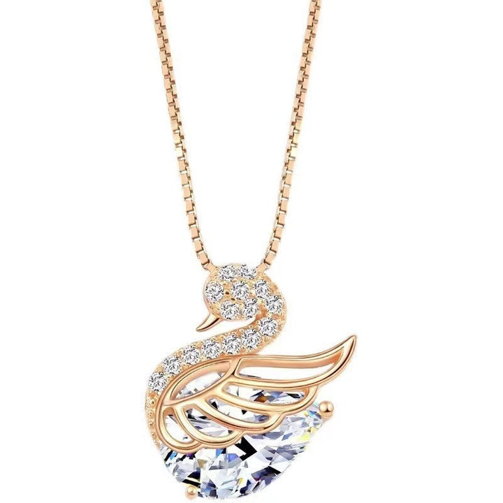 Cara — The Crystal Swan Necklace