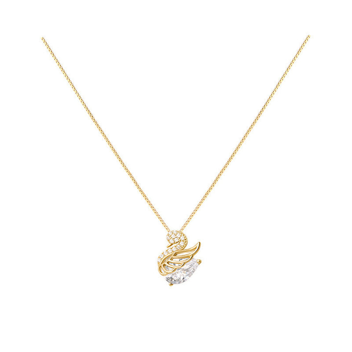 Cara — The Crystal Swan Necklace