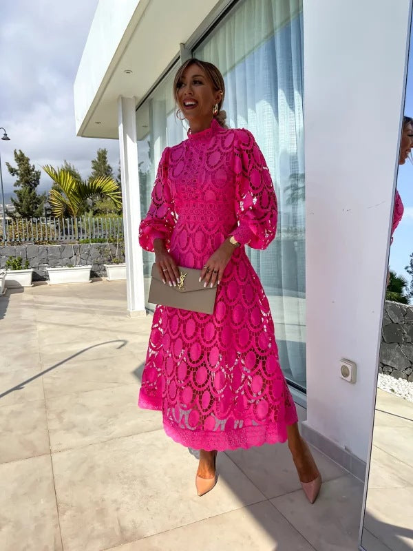Chiara | Elegant Lace Midi Dress
