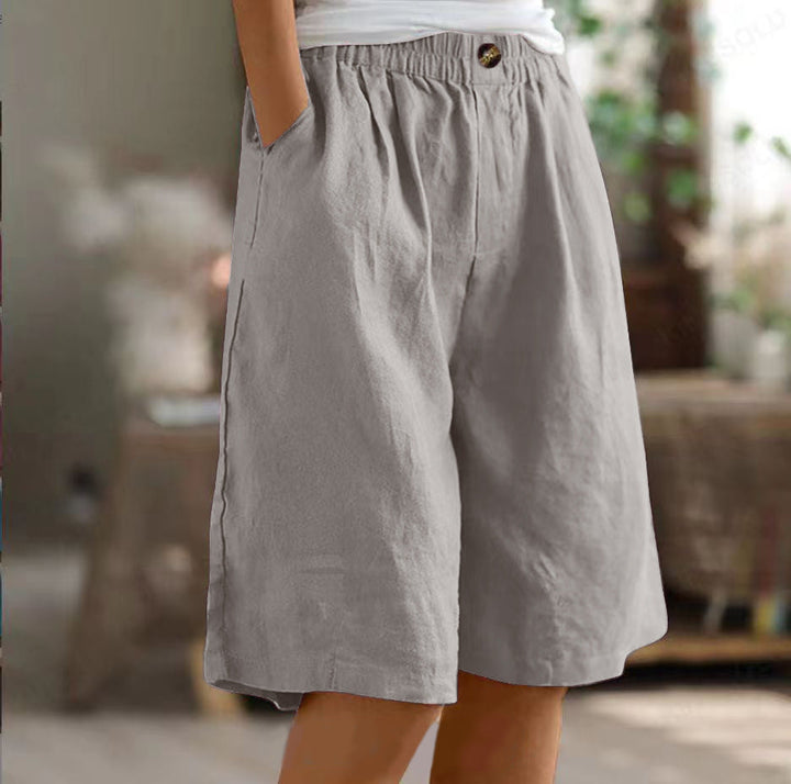 Fiadh | Wide-Leg Linen Shorts