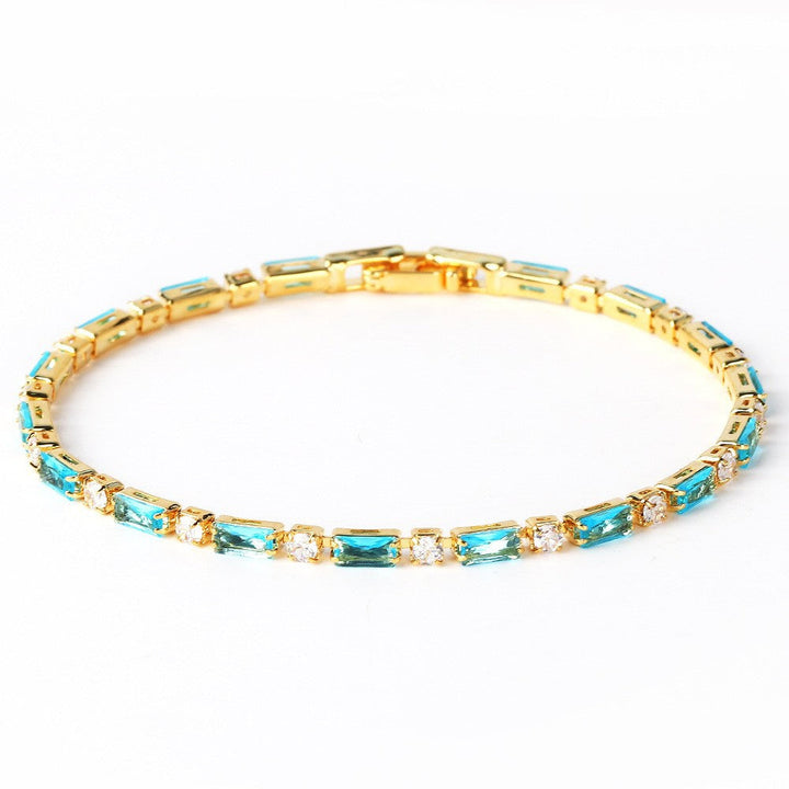 Fíona — Delicate Turquoise Gold Bracelet