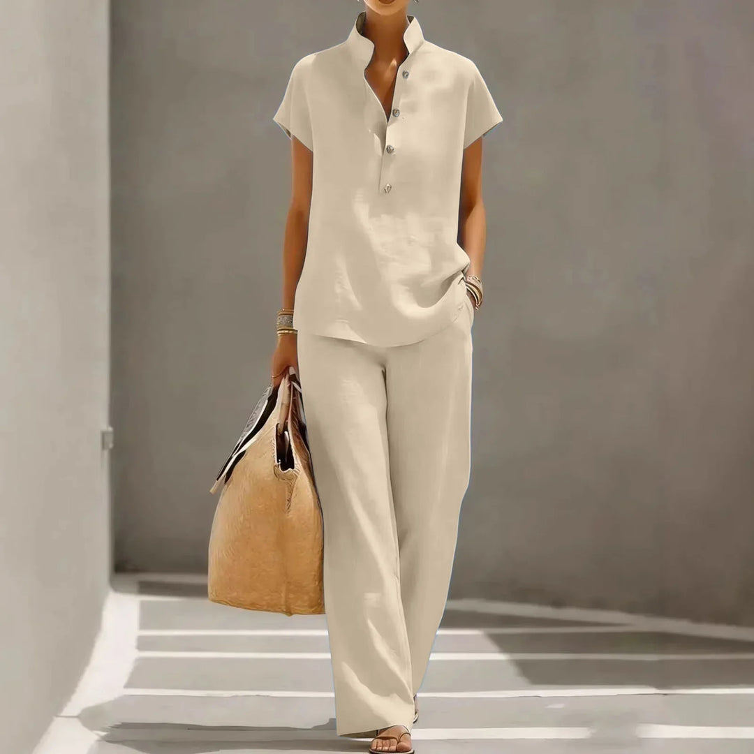 Belle | Breathable Linen Matching Set
