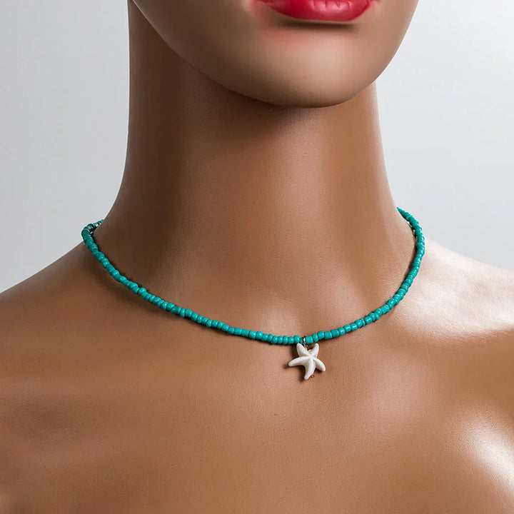 Muirgen — Turquoise Starfish Necklace