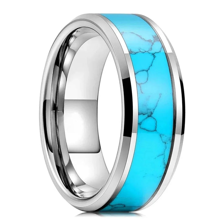 Bríd — Turquoise Inlay Band Ring