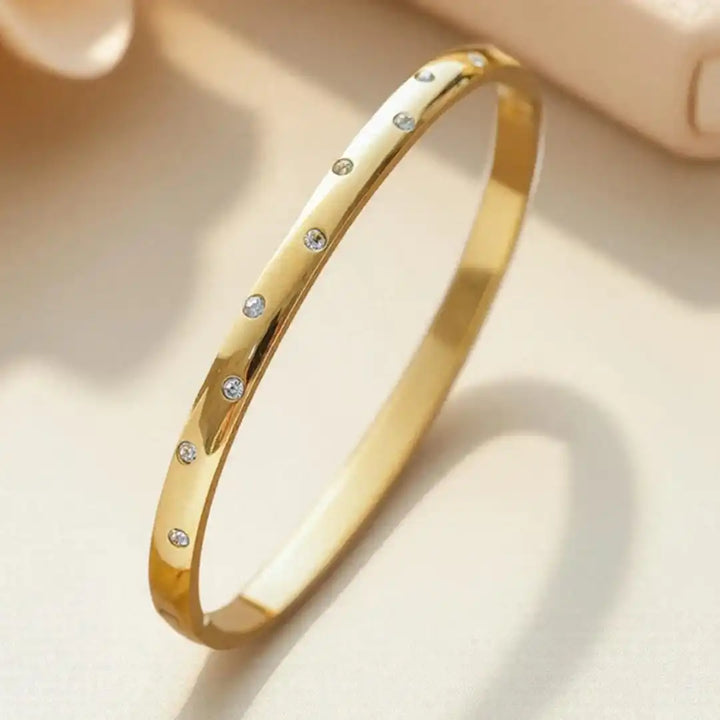 Clodagh — Timeless Gold Zirconia Bracelet