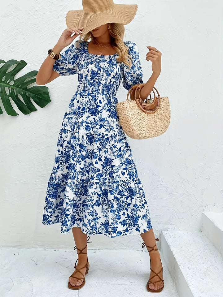 Sinéad | Smocked Floral Maxi Dress