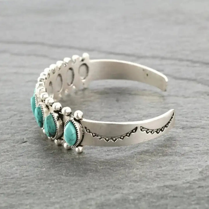 Erin — Tibetan Silver Stone Bracelet