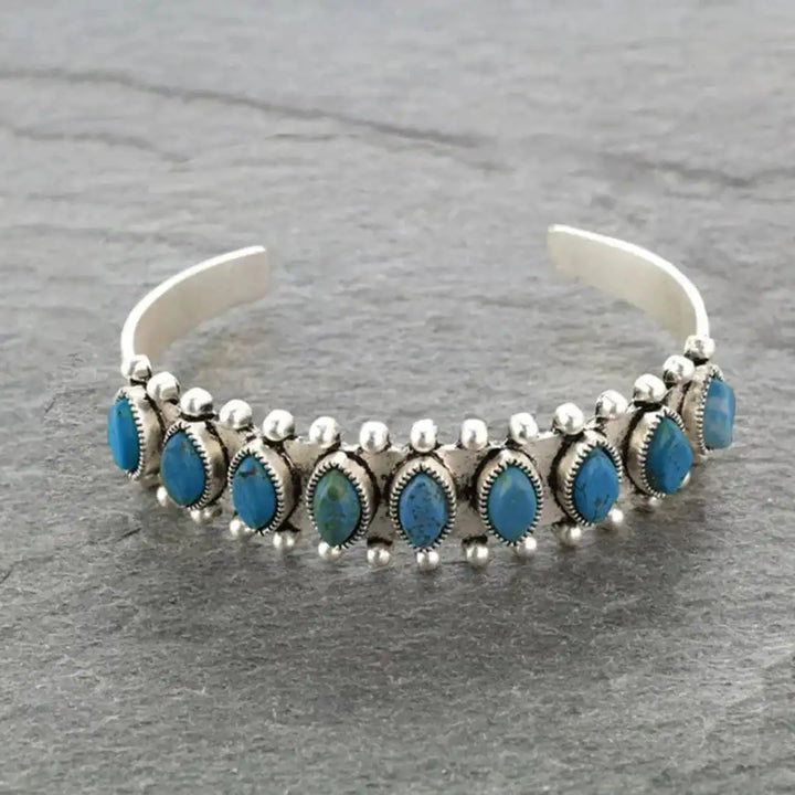 Erin — Tibetan Silver Stone Bracelet