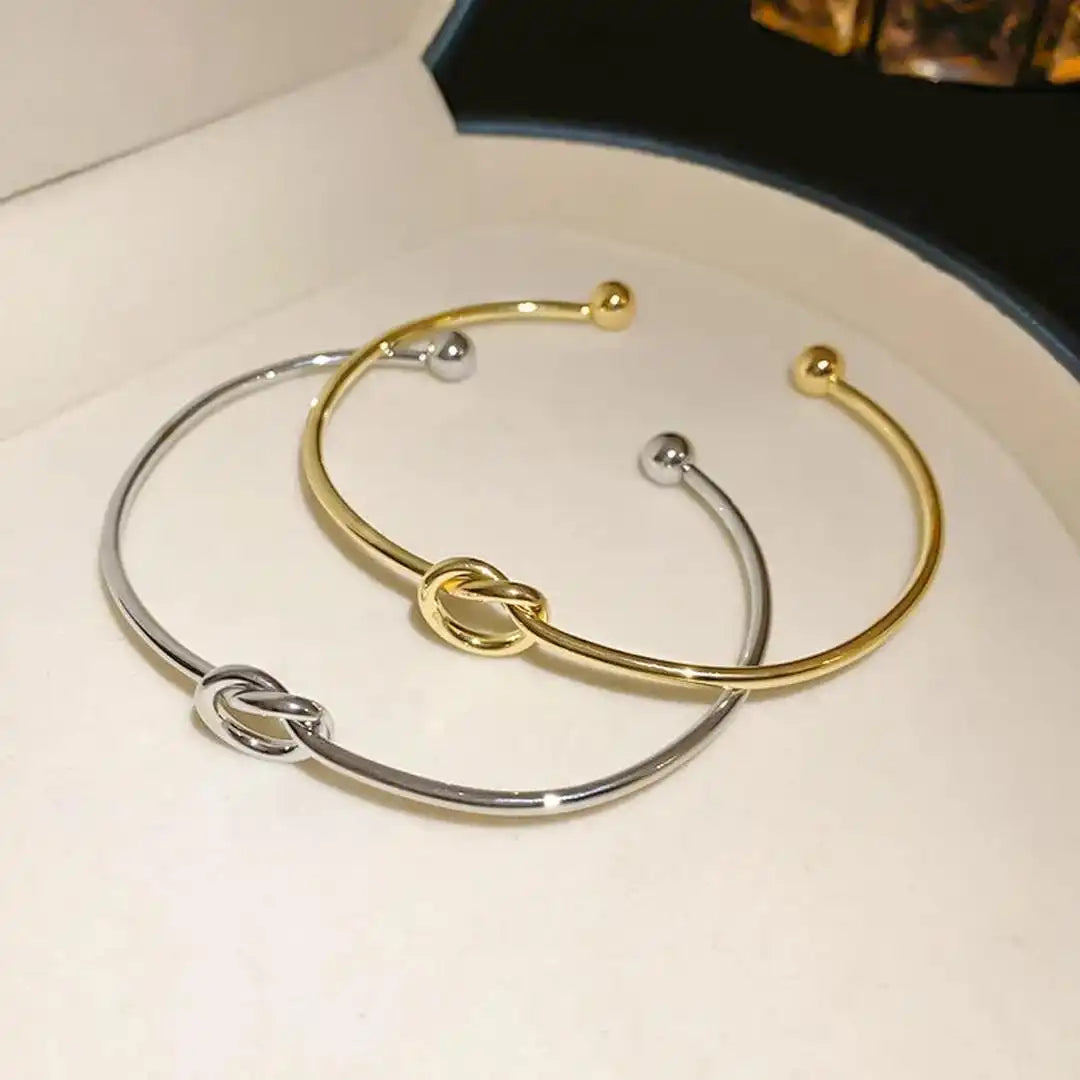 Maeve — Adjustable Gold Knot Cord Bracelet