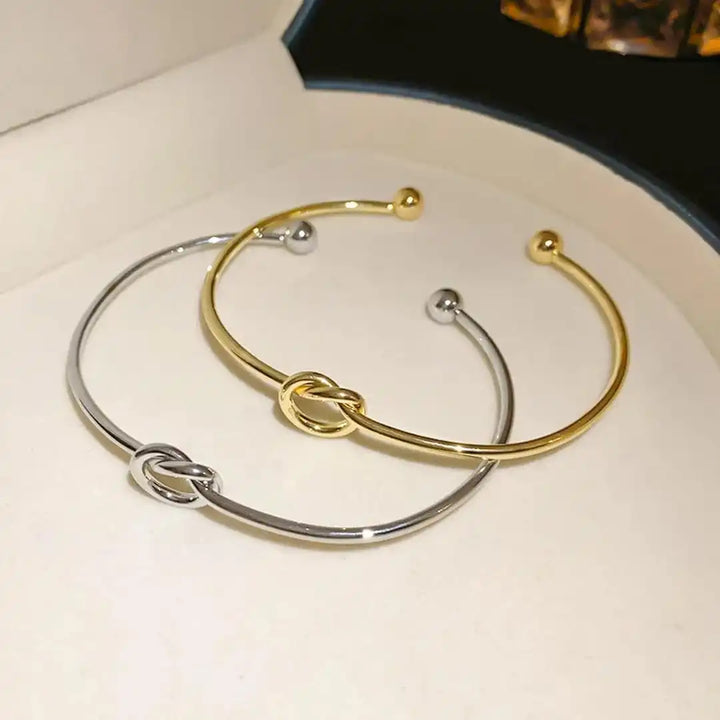Maeve — Adjustable Gold Knot Cord Bracelet