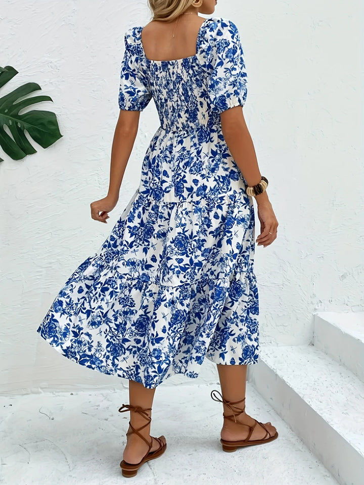 Sinéad | Smocked Floral Maxi Dress