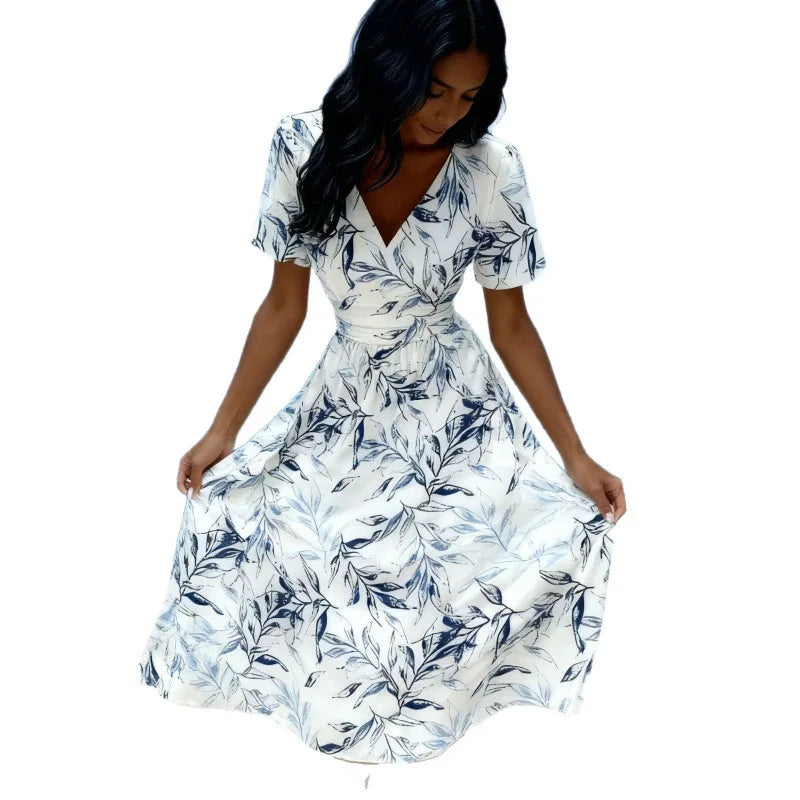 Aoife | Floral Twist-Waist Midi Dress