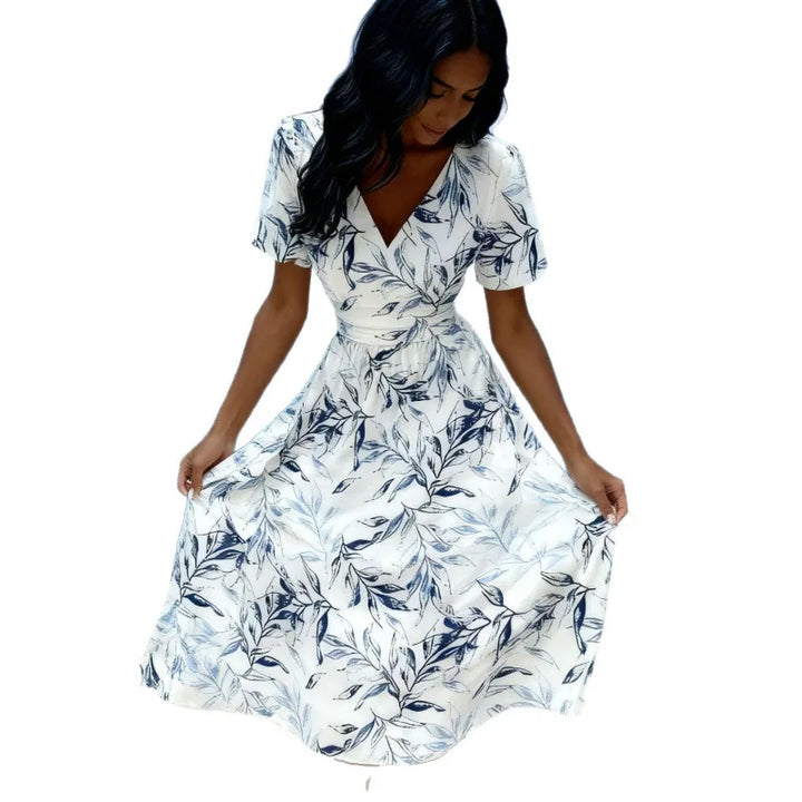 Aoife | Floral Twist-Waist Midi Dress